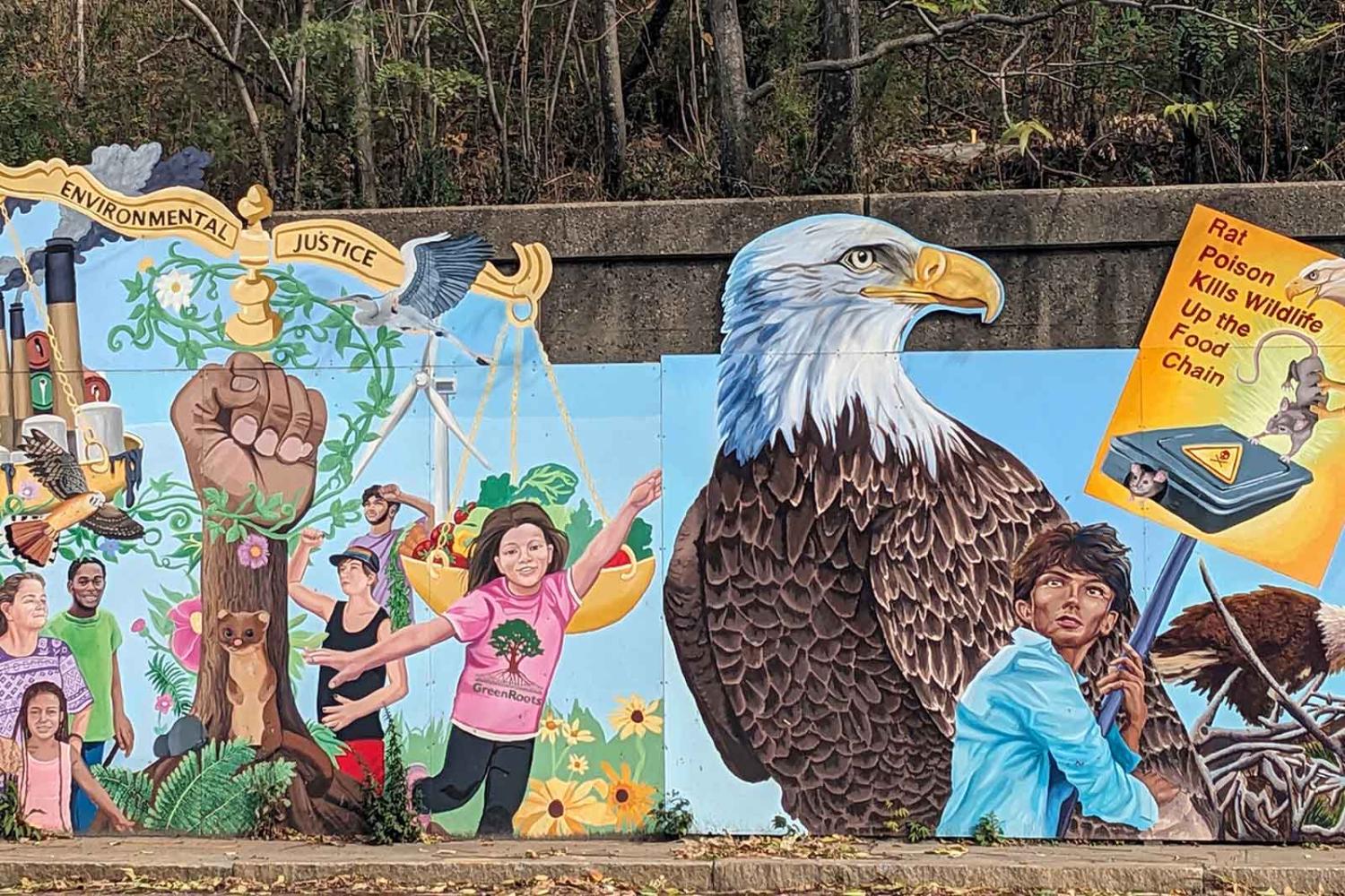 The Mystic Ave. Mural.