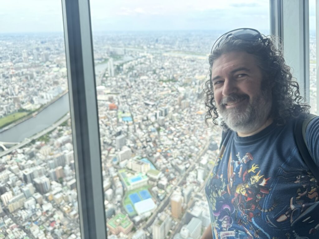 be3n up in the sky tree in Tokyo