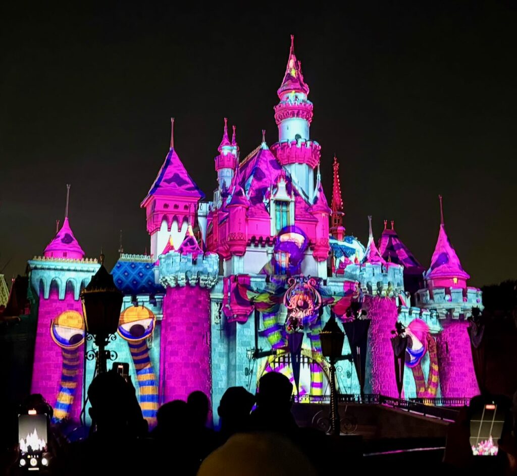 Disneyland Castle Video Projection 2025