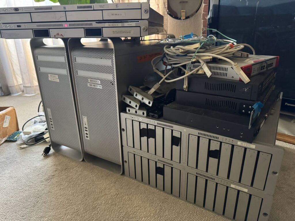 VCF Equipment xServes xRAIDs Towers