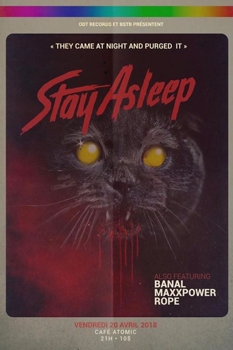 04.20 • Stay Asleep • Banal • Maxx Power • Rope - Atomic Café