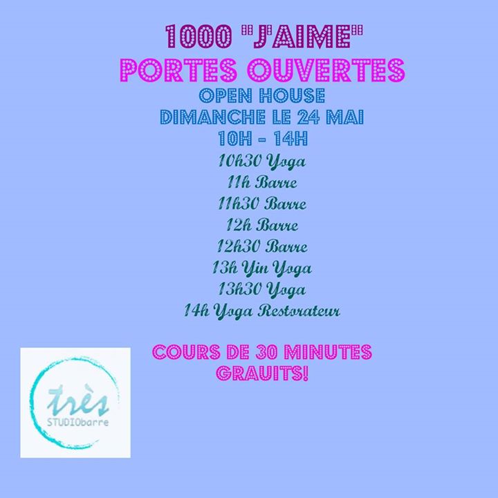 1000 "J'AIME" PORTES OUVERTES