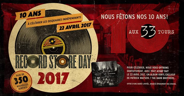 10e Anniversaire du Record Store Day chez Aux 33 Tours