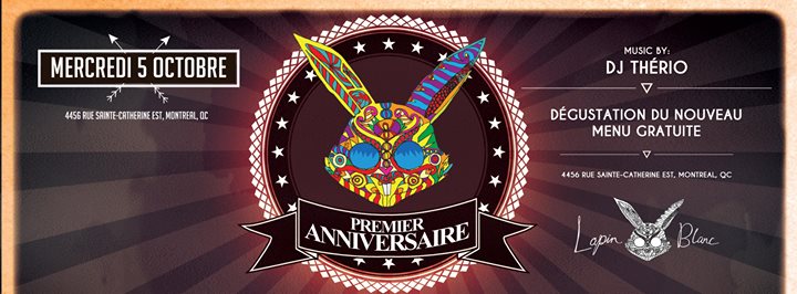 1er anniversaire - Lapin Blanc