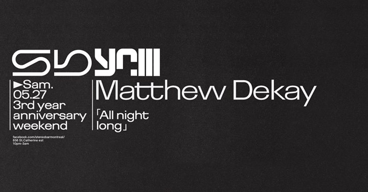 3 Yrs of SB: Matthew Dekay (All Night Long)
