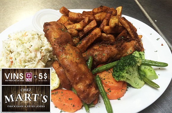 34$ pour un souper table d'hôte pour 2 au nouveau restaurant de fruits de mer Chez Mart's de Terrebonne