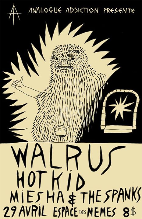 AA's Walrus / Miesha & The Spanks / HotKid