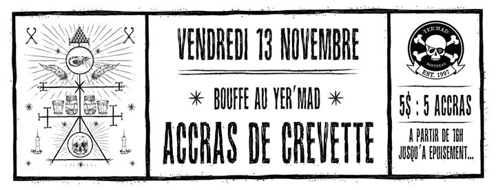 Accras de crevette et rhum arrangé au Yer'Mad !