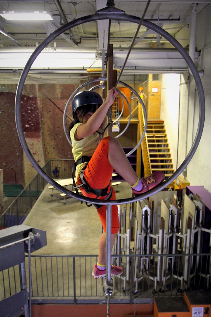 Acro-parc à l'intérieur