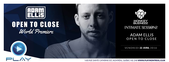 ADAM ELLIS OTC - Intimate Sessions @ PLAY