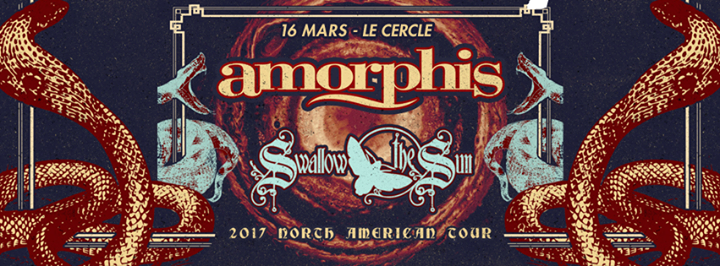 Amorphis et Swallow The Sun // Jeudi 16 mars 2017 // Le Cercle