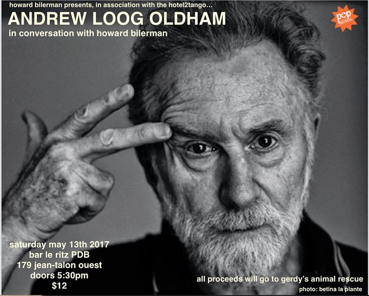Andrew Loog Oldham en conversation au Bar le Ritz