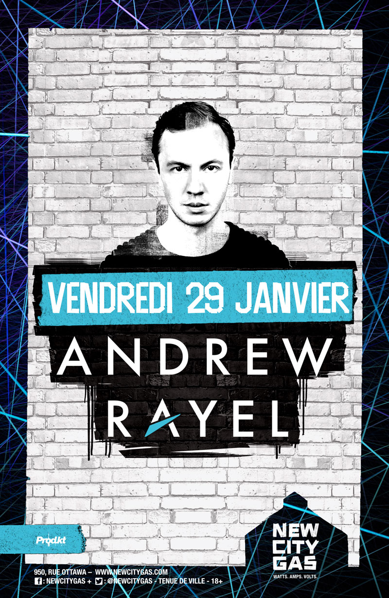 Andrew Rayel au New City Gas - Vendredi 29 Janvier