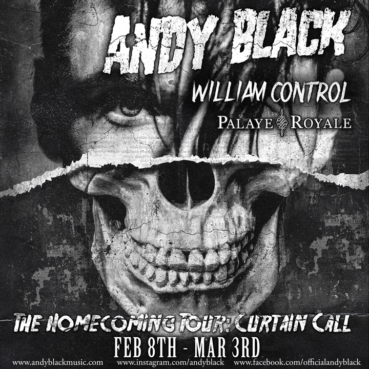 Andy Black + William Control + Palaye Royale