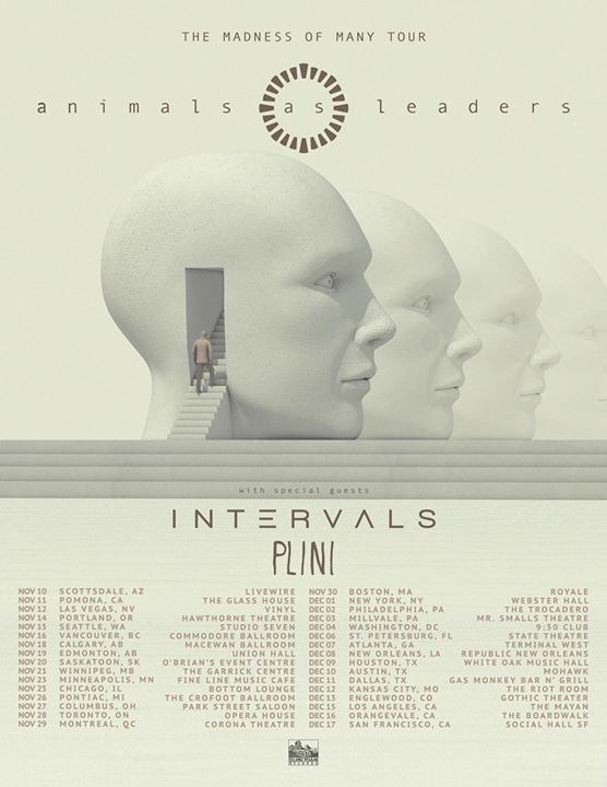 Animals As Leaders,Intervals,Plini-29 novembre,2016 // Théâtre Corona