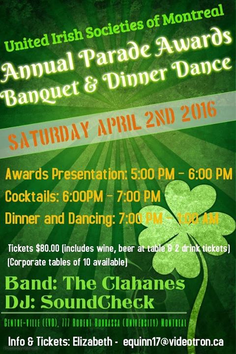 Annual Parade Awards Banquet & Dinner Dance