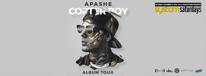 Apashe (Copter Boy album tour) System Saturdays at Rum Runners December 10t