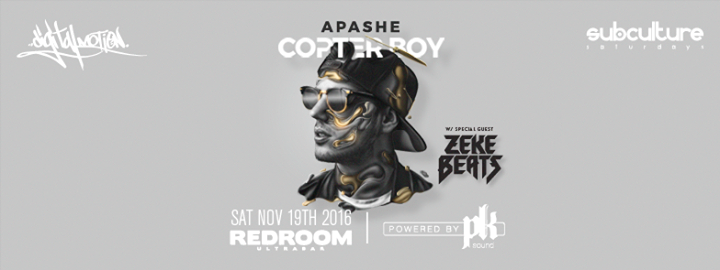Apashe w/ special guest Zeke Beats at SUBculture Saturdays