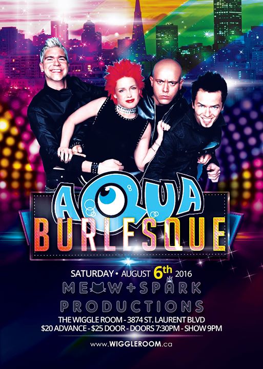 AQUA Burlesque - Saturday August 6 2016 at The Wiggle Room