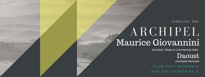 Archipel Musique invites Maurice Giovannini