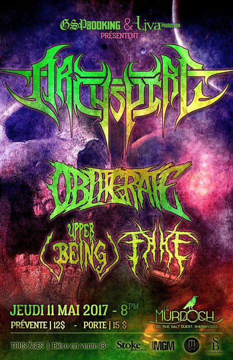 Archspire (vancouver) / Helzgate 'Louis-Paul Gauvreau' / Fake