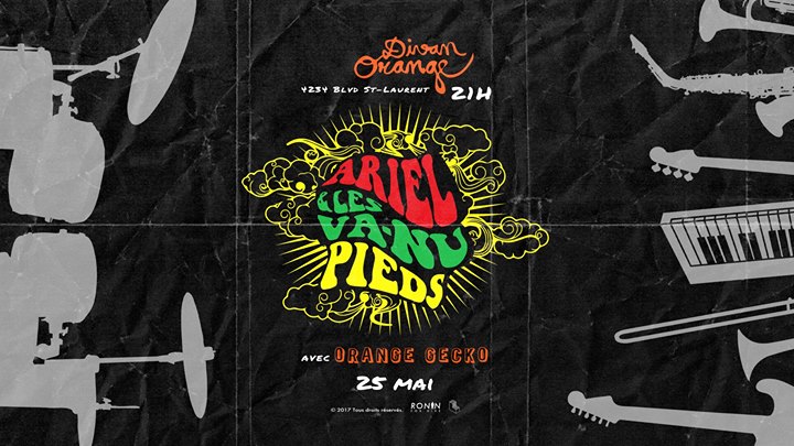 Ariel & les Va-Nu-Pieds + Orange Gecko at Divan Orange