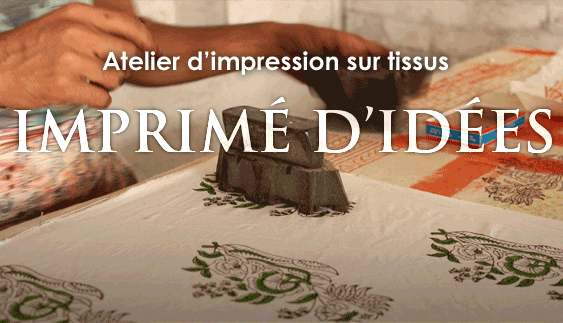 Atelier d'impression sur tissus