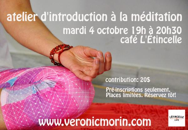 Atelier d'introduction à la méditation POUR TOUS!