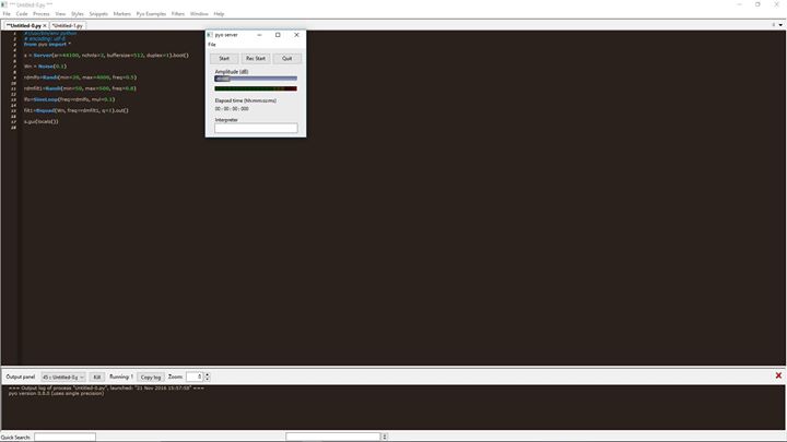 Atelier de programmation musicale en langage python