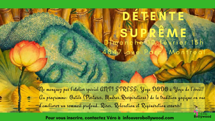 Atelier 'Détente Suprême': Anti-stress et yoga dodo pour tous!!!!!
