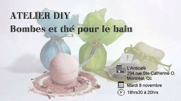 Atelier DIY : Bombes et thé pour le bain