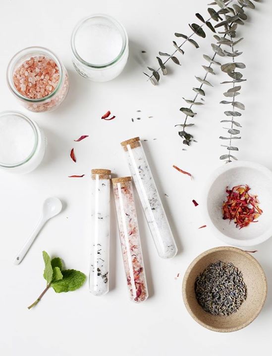Atelier DIY: Fabrication sels de bain + masque pour le visage
