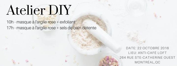 Atelier DIY: Masque à l'argile rose