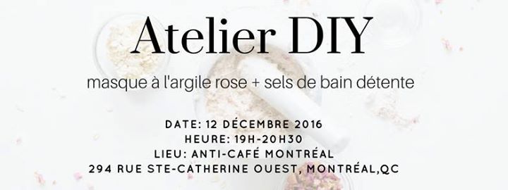 Atelier DIY : Masque à l'argile rose + sels de bain