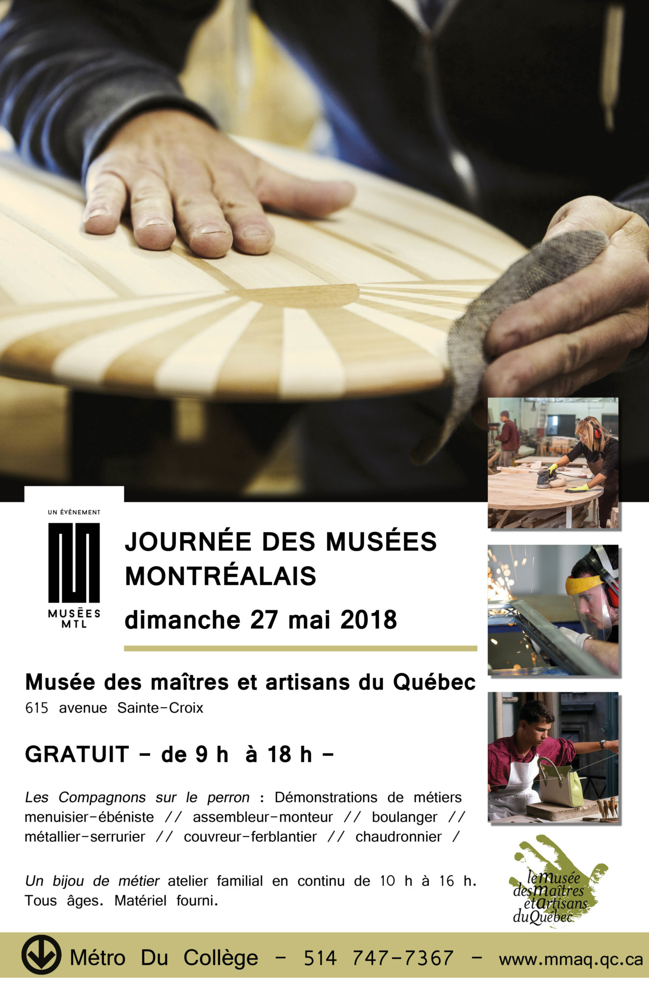 Atelier familial 'Un bijou de métiers'@Musée des maîtres et artisans du Québec