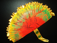 Atelier famililal : Éventail en couleurs