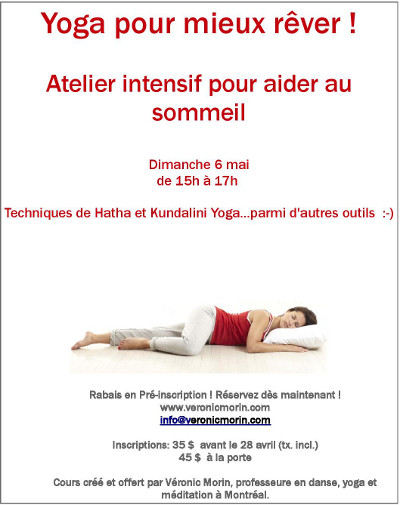 Atelier pour aider au sommeil et mieux rêver!