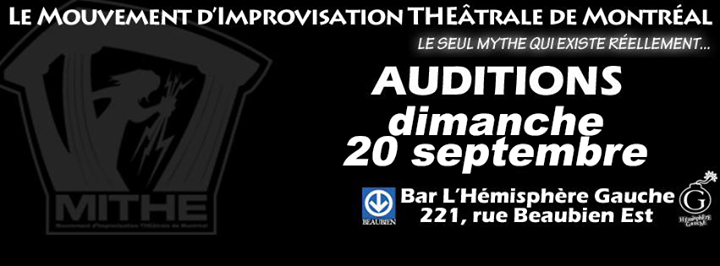 Auditions saison 2015-2016 - Le MITHE de Montréal