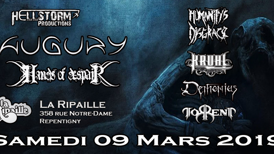 Augury + Hands Of Despair & Friends.: Augury, Hands Of Despair, Humanity's Disgrace, Kruhl, Demonicus, Torrent