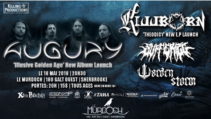 Augury / Killborn / Sufferize / Warden Storm