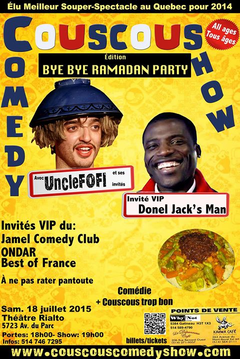 Aujourd'hui CCS ÉDITION VIP BYE BYE RAMADAN: JAMEL COMEDY CLUB ET ONDAR CHEZ FOFI