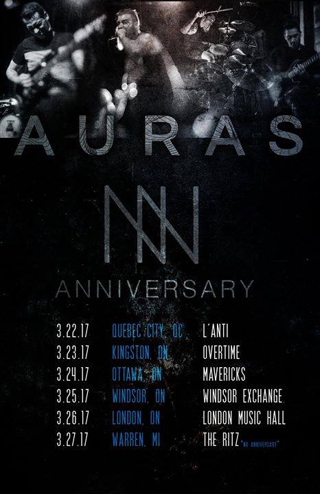 Auras et Anniversary // Mercredi 22 mars 2017 // L'Anti