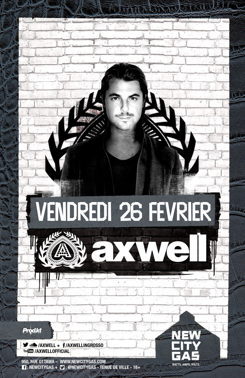 Axwell au New City Gas - Vendredi 26 Fevrier
