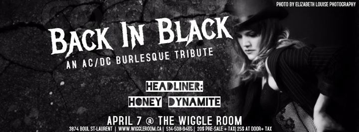 Back In Black: An AC/DC Burlesque Tribute - April 7 Avril