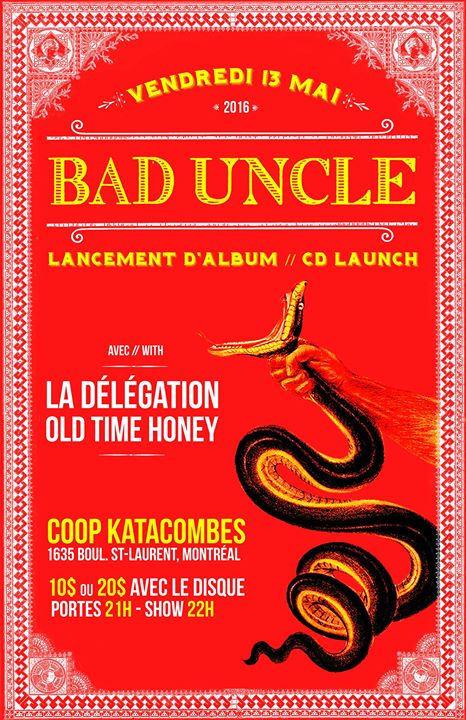 BAD UNCLE // Lancement d'album - CD launch