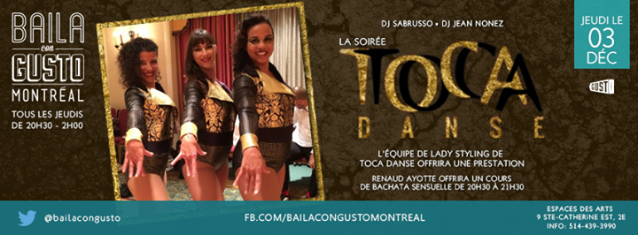 Baila Con Gusto Monréal - La Soirée Toca Danse