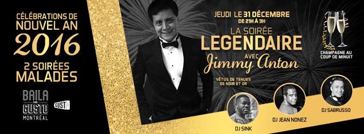 Baila Con Gusto La Soirée Légendaire avec Jimmy Anton