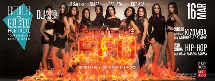 Baila Con Gusto *Montréal* - Femmes de feu
