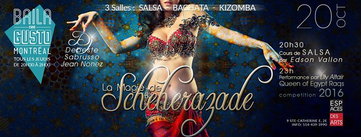 Baila Con Gusto *Montréal* - La magie de Shéhérazade