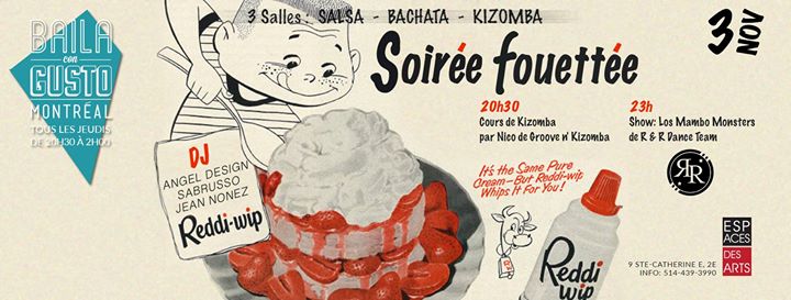 Baila Con Gusto *Montréal* - Soirée fouettée 